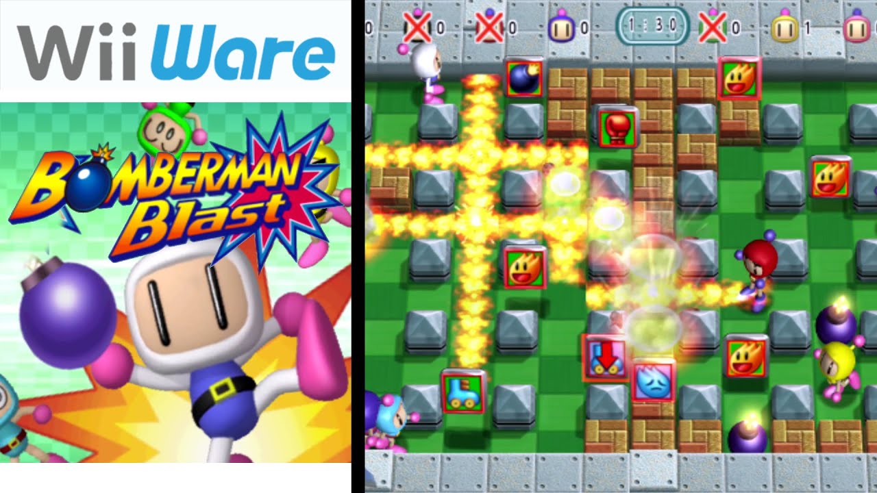 Bomberman Blast ... (WiiWare) Gameplay Peek