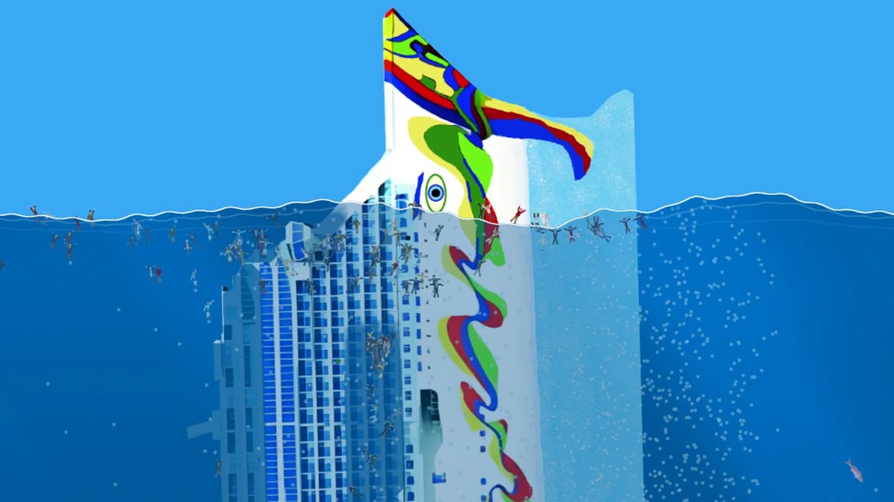 Playing Floating Sandbox with NPC's #4 - New Cruise Ship in Floating Sandbox
