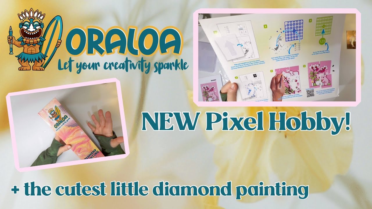 Unboxing NEW Pixel Hobby from Oraloa! & A New #diamondpainting! First Time Viewing!