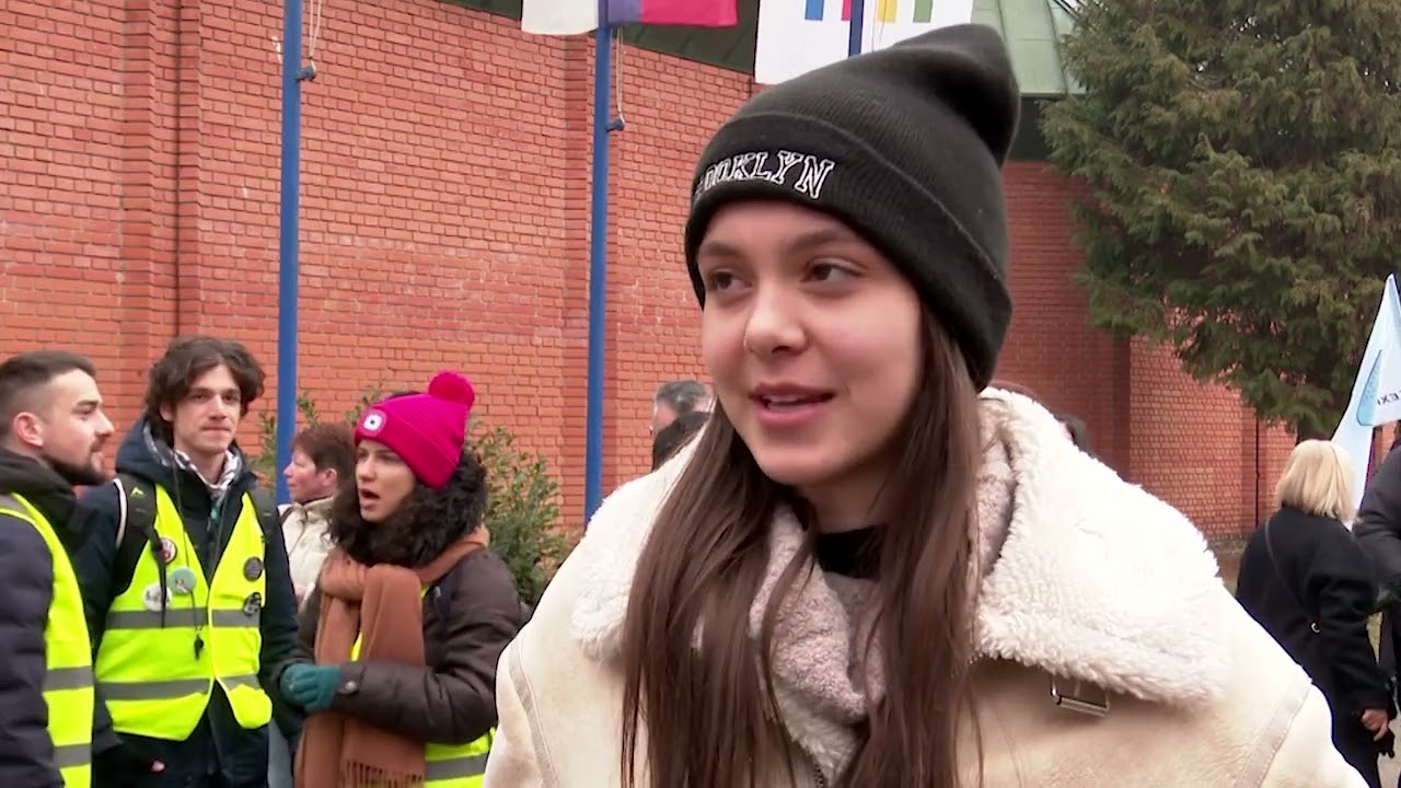 ČAČAK 24.02.2025. Studenti iz Čačka krenuli peške u Niš