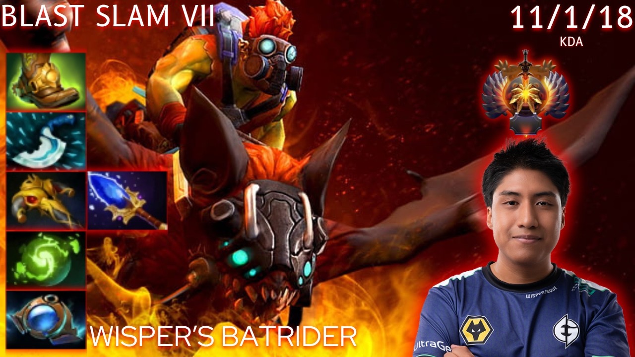 🐉 Wisper's Batrider -  Flaming Domination!🔥| Full Gameplay