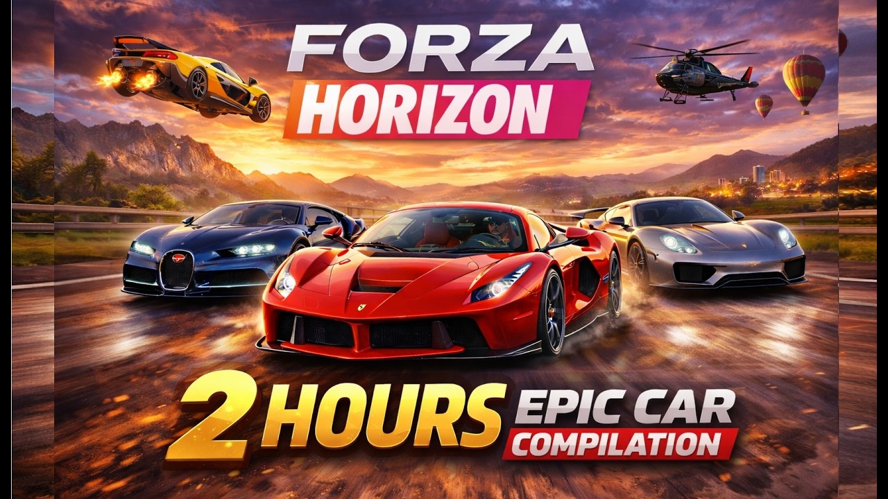 🔥 Forza Horizon – 2 Hour of EPIC Cars! (Ultimate Music Compilation)