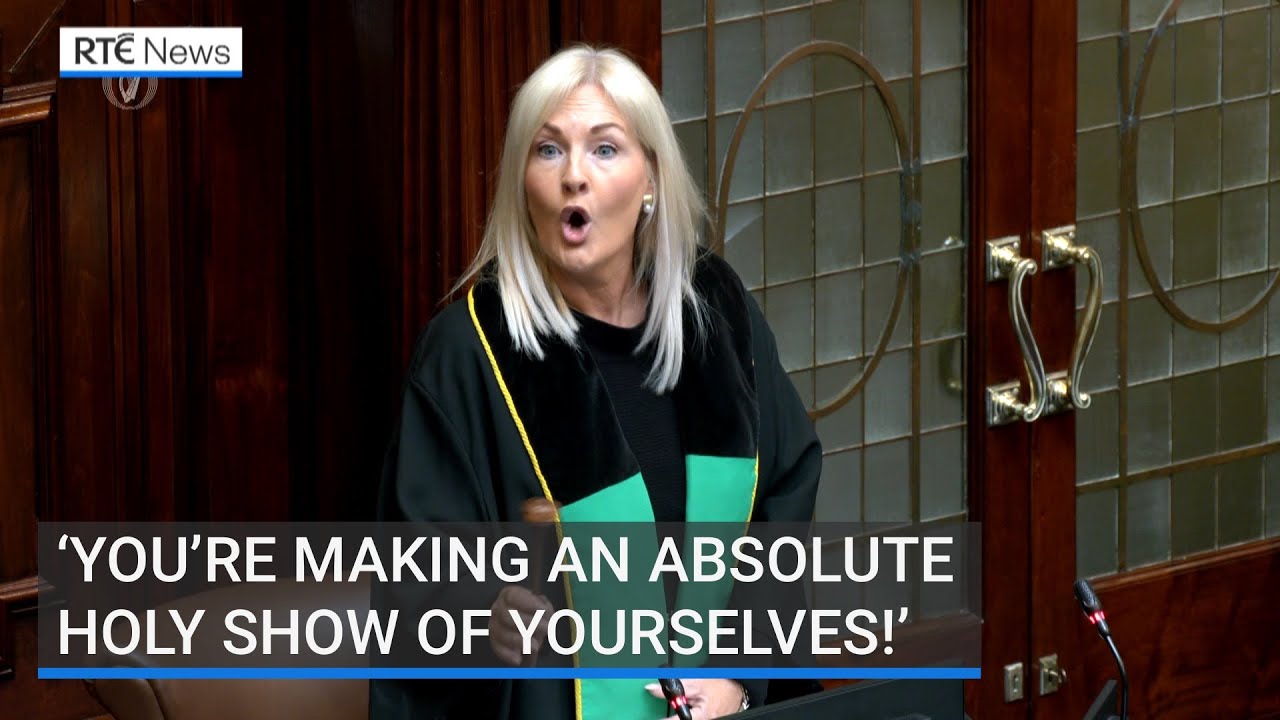 The Dáil was suspended amid chaotic scenes as the speaking rights row boiled over again.