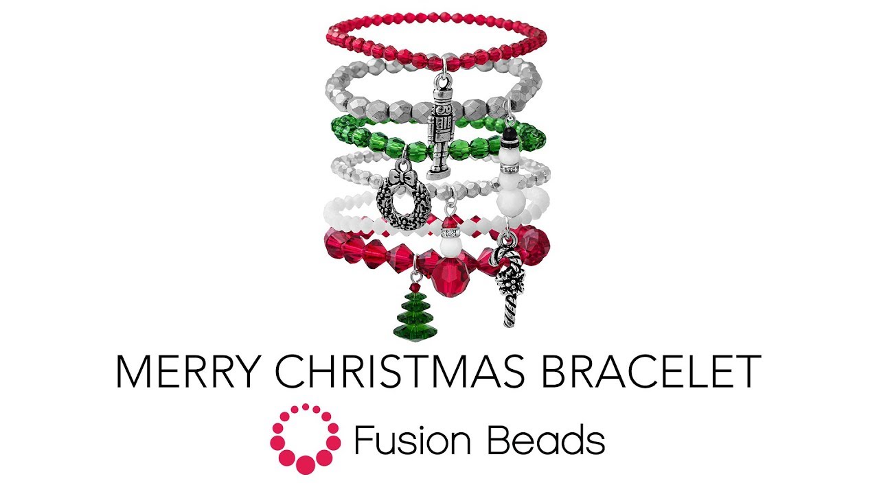 Step-by-Step How to Make the Merry Christmas Bracelets by Fusion Beads
