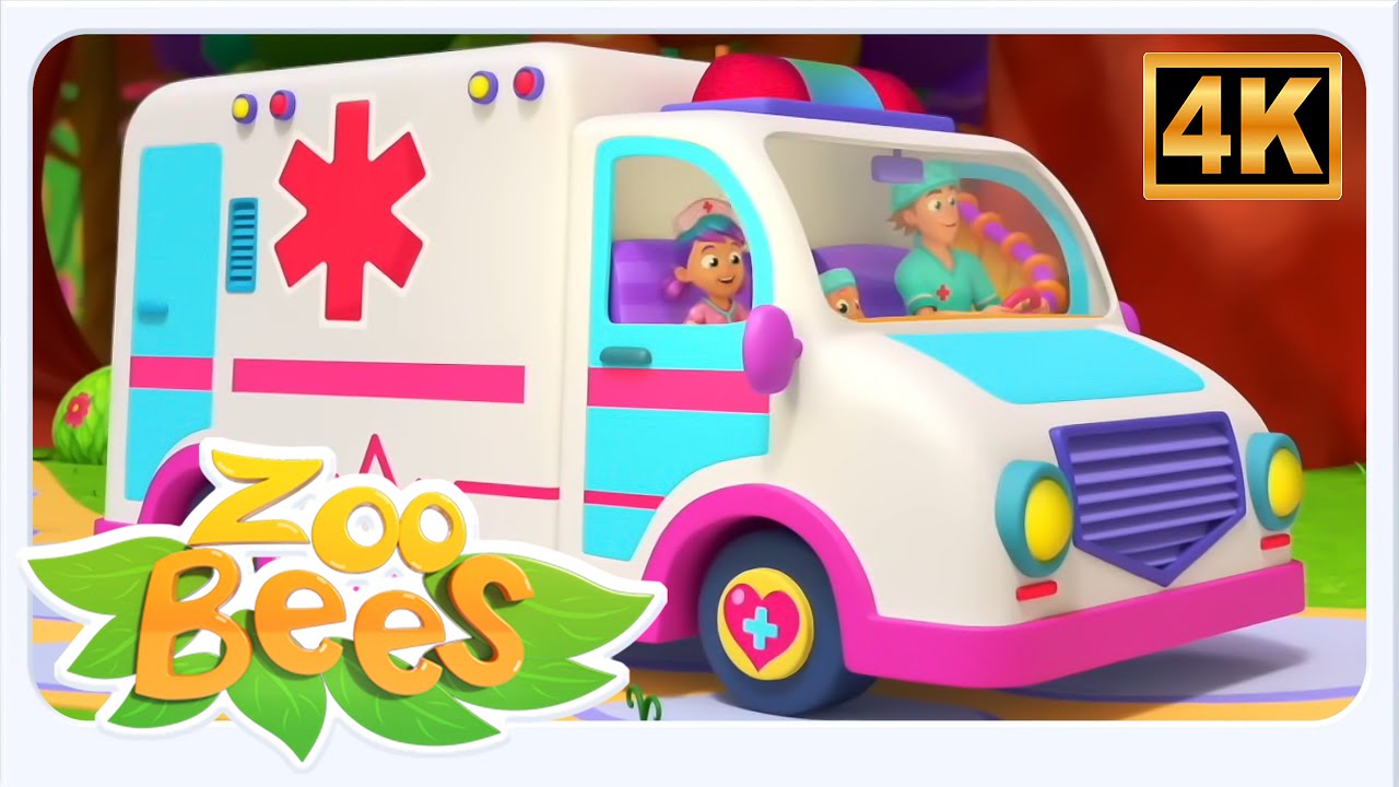 Ruote Sull'ambulanza | Di Piu Filastrocche E Educativo Video Per Bambini - Zoobees