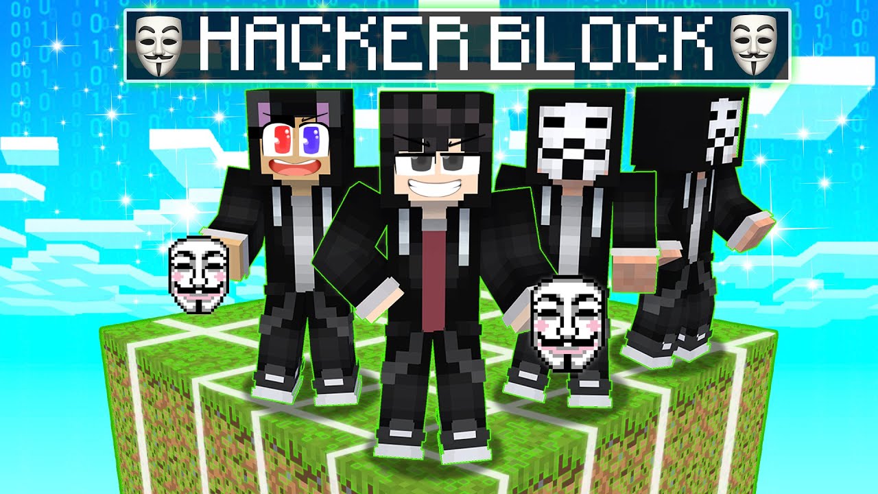 STUCK on HACKER ONLY ONE BLOCK in Minecraft!