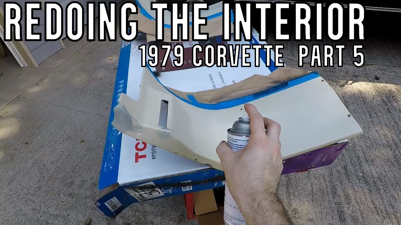 Dyeing And Repairing Interior Panels 1979 Corvette