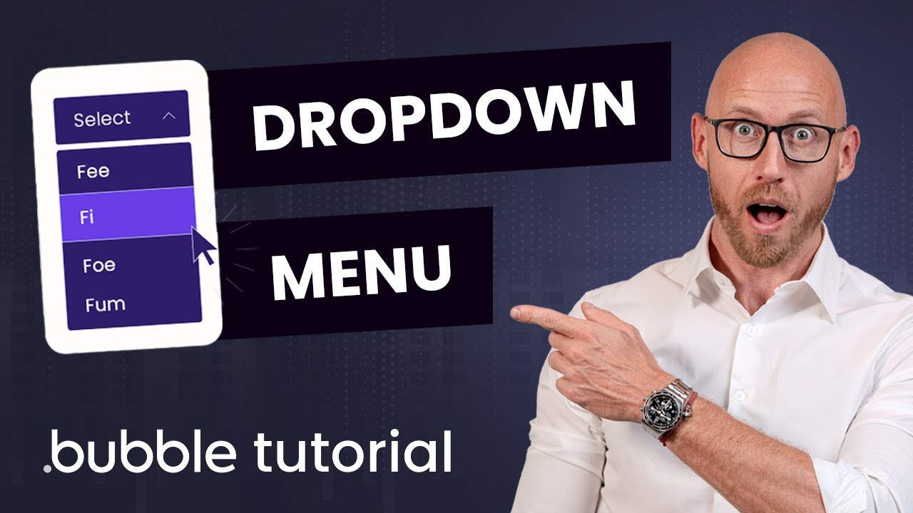 Learn How to Build a Dropdown Menu - Bubble.io Tutorial