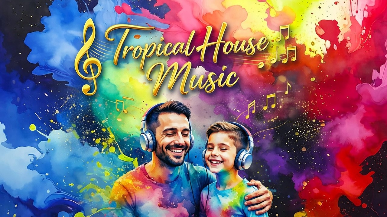 Beautiful Watercolor Art & Relaxing Tropical House Music Mix