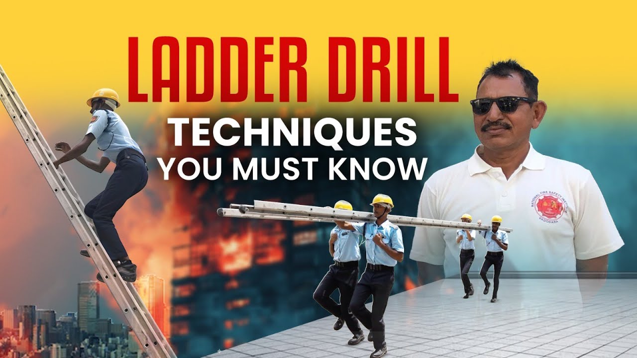 Fire Ladder Drill in Action – With Ex-CISF | NFSI Training #FirefighterLife #FireSafety