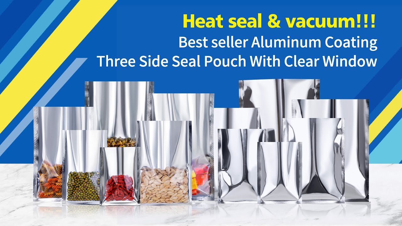 Aluminum foil 3 side seal pouch | Soonseal Packaging