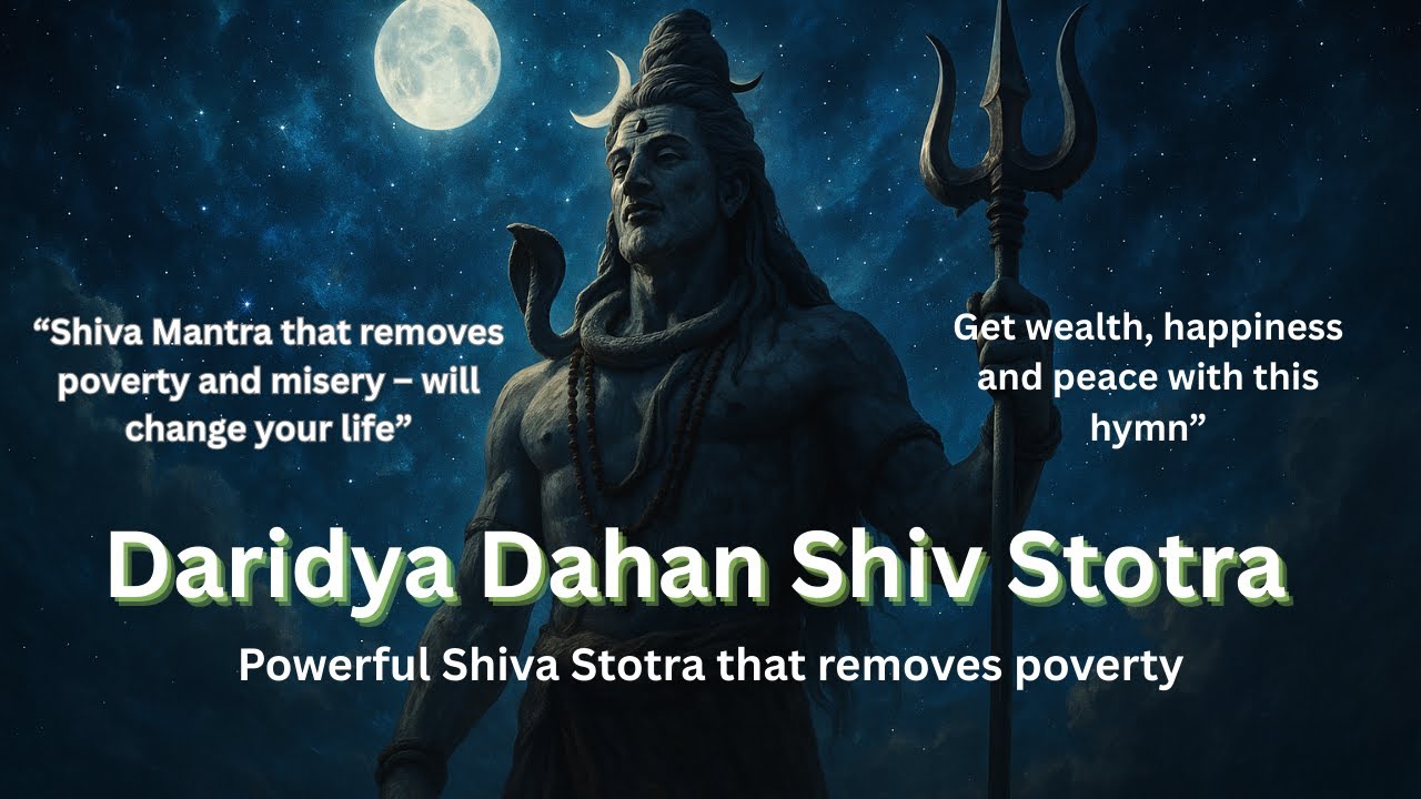 🌺 “The powerful Shiva Stotra that removes poverty – listen today!”#bhajan #mahadev #navratri