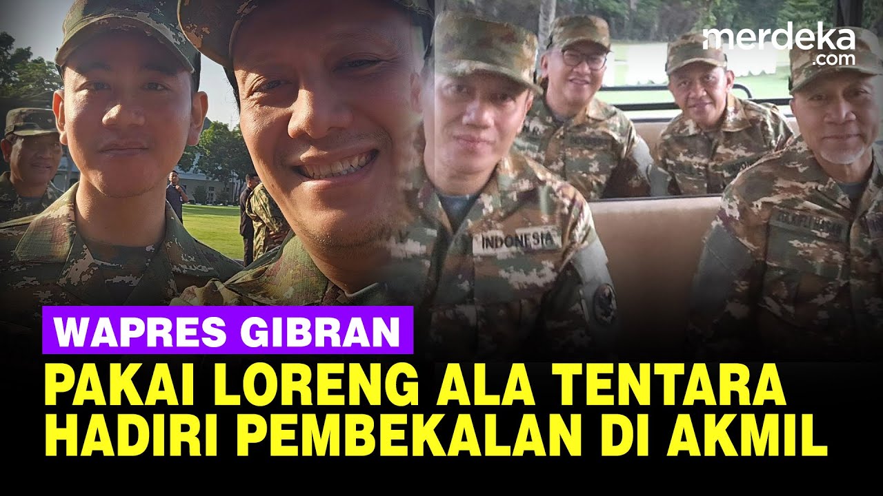 Wapres Gibran, Menteri dan Wamen Kompak Pakai Seragam Loreng Ala Tentara di Magelang