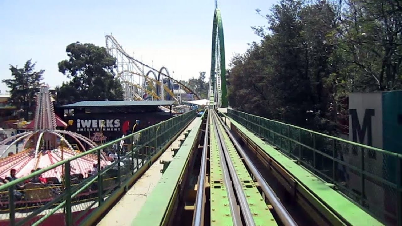 Cascabel front seat on-ride POV La Feria Chapultepec Magico, Mexico M&eacute;xico