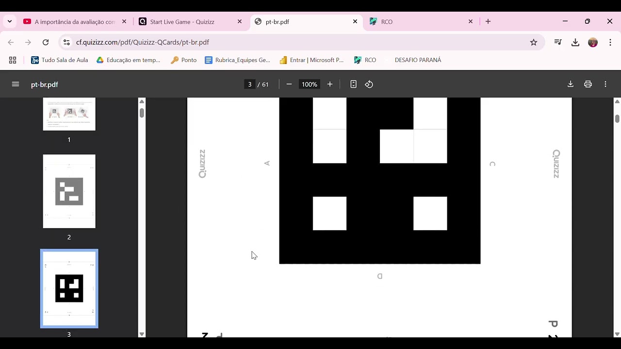 Quizizz  - Modo Papel
