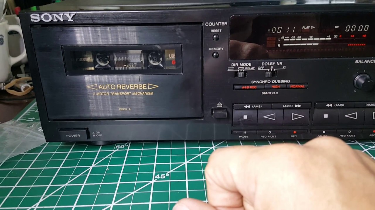 Sony TC-WR690 Dual Stereo Cassette Deck, HX Pro Dolby B-C NR Excellent JAPAN