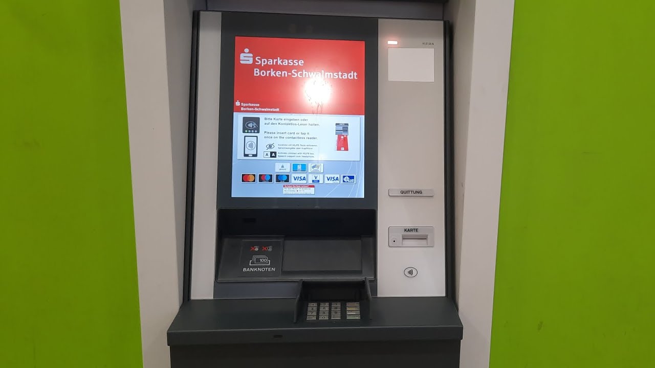 Sparkassenautomat in Schwalmgalerie hat ein Problem + Lösung