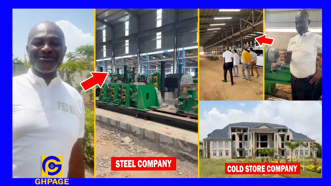 Hon. Kennedy Agyapong Tours his Companies; Biggest Steel Company & Biggest Cold Store & Real Estate