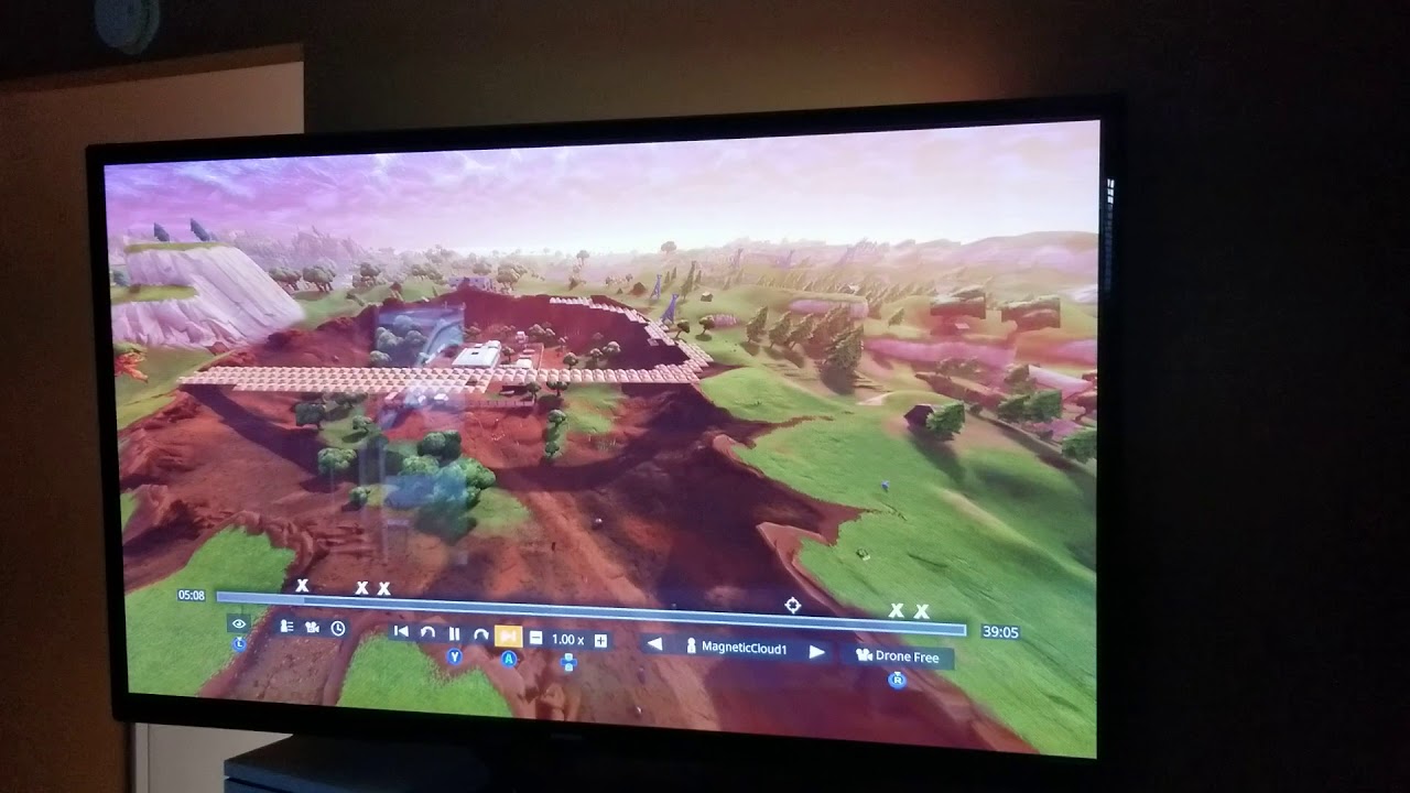 Elijah and I filling in dusty divot on fortnite!