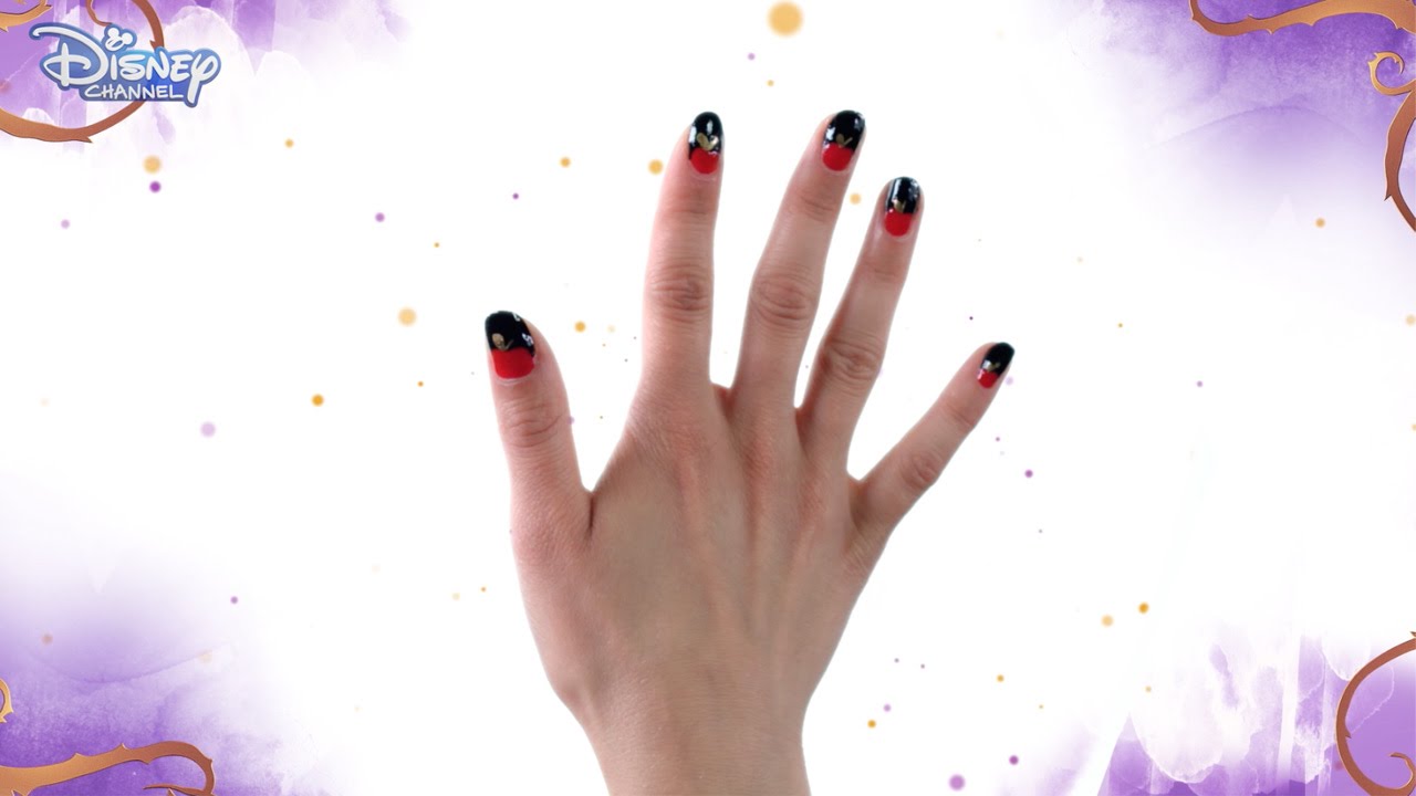 Disney Descendants | Evie Nail Art Tutorial 💙 | Disney Channel UK