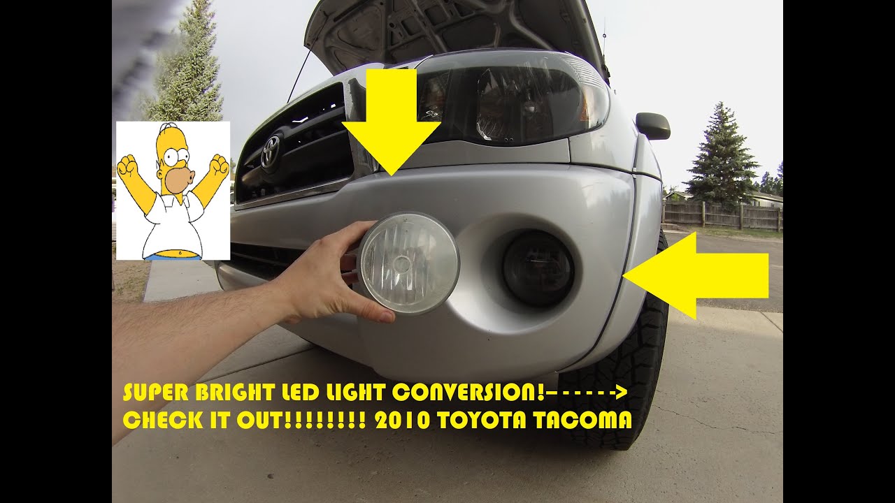 TOYOTA TACOMA LED FOG LIGHT INSTALL!!!!!!!
