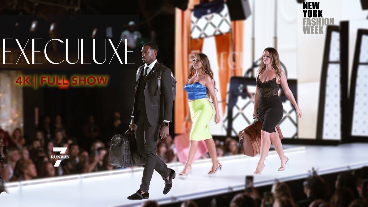 Execuluxe || New York Fashion Week 2023 | Runway7Fashion \ Dual Angles (Slow Motion)