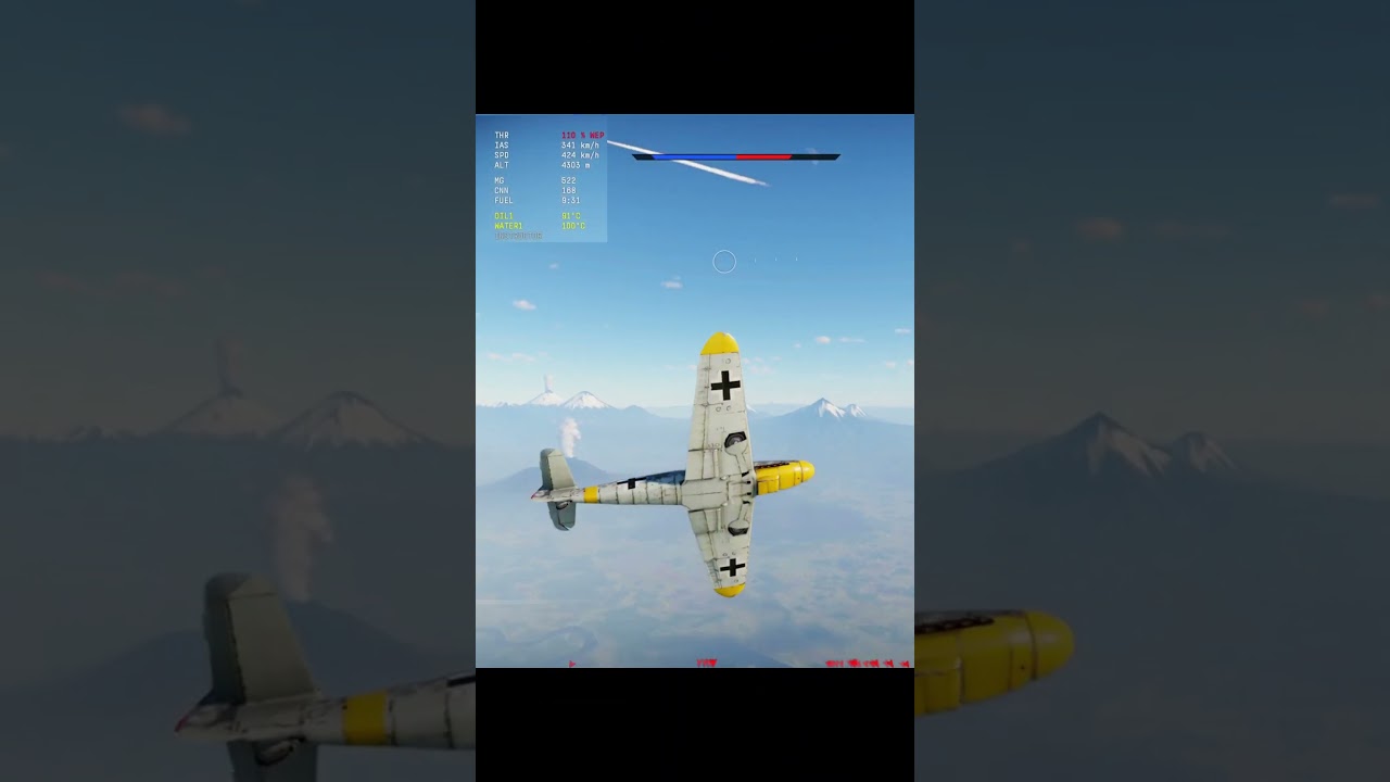 Bf-109 G6 vs A6M5 Energy trap #warplanesww2dogfight #bf109#warthunder #aviation