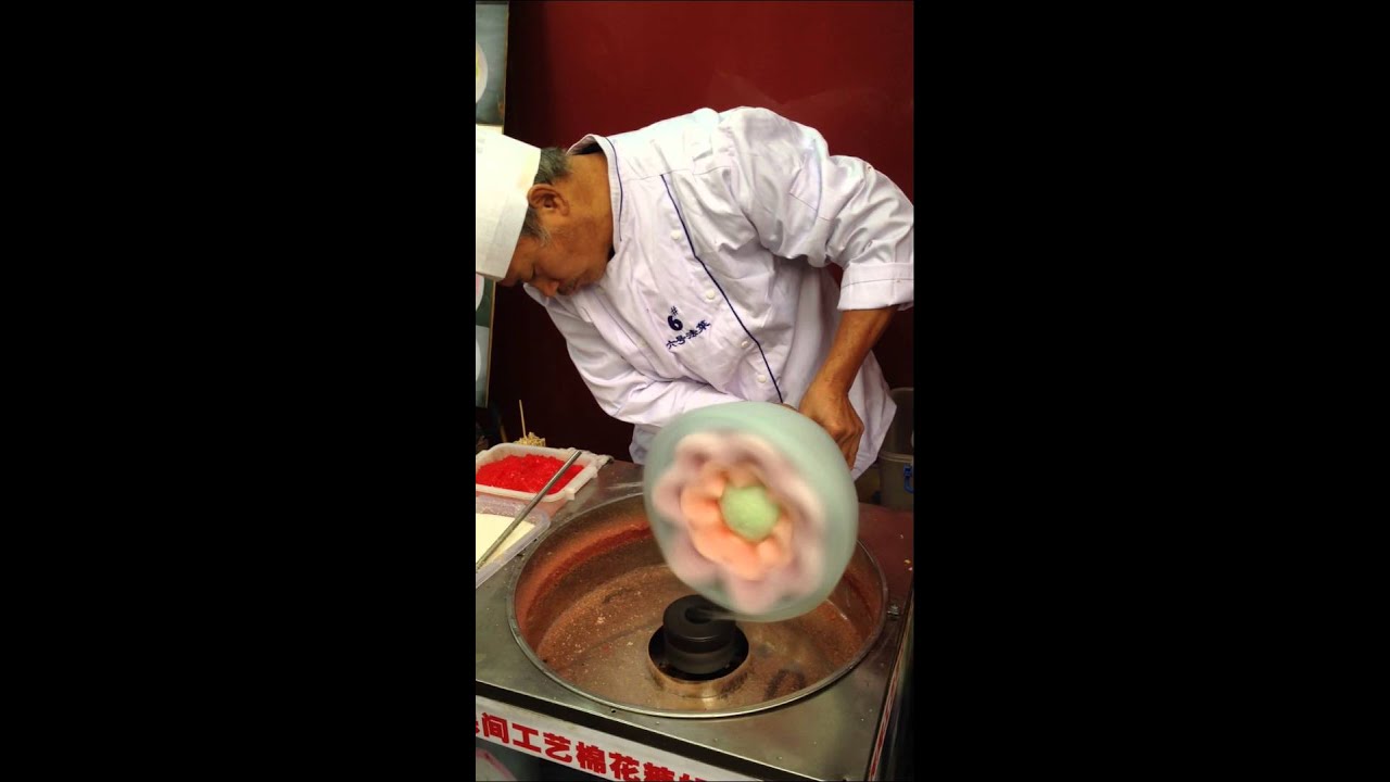 Como é feito Algodão Doce na China!
