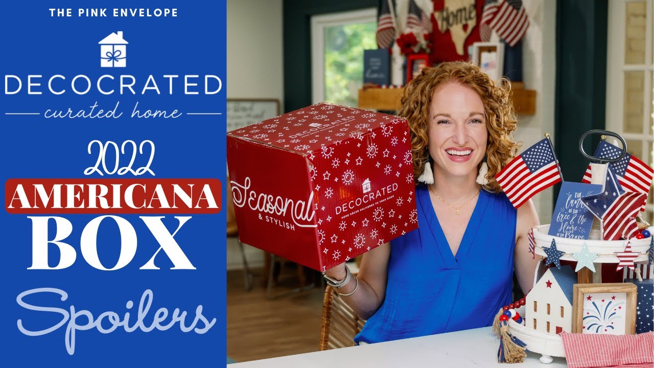Decocrated New Americana 2022 & the *NEW* Plus Box | Patriotic Mantel Decor + Patriotic Tiered Tray