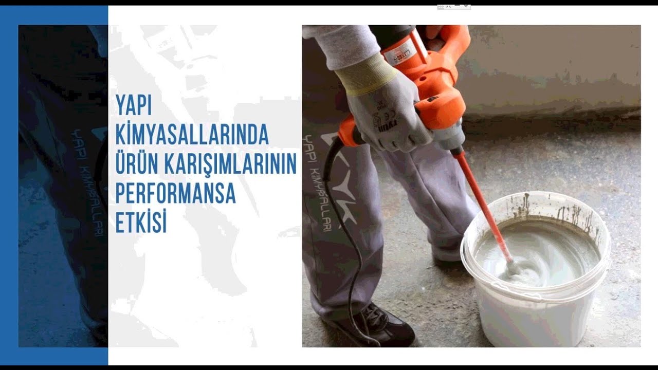 Yapı Kimyasallarında &Uuml;r&uuml;n Karışımlarının Performansa Etkisi