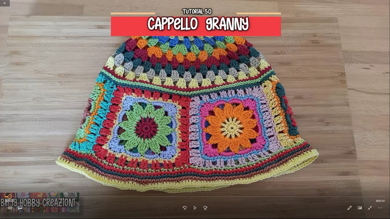 Tutorial # 50 MATTONELLA - Cappello granny