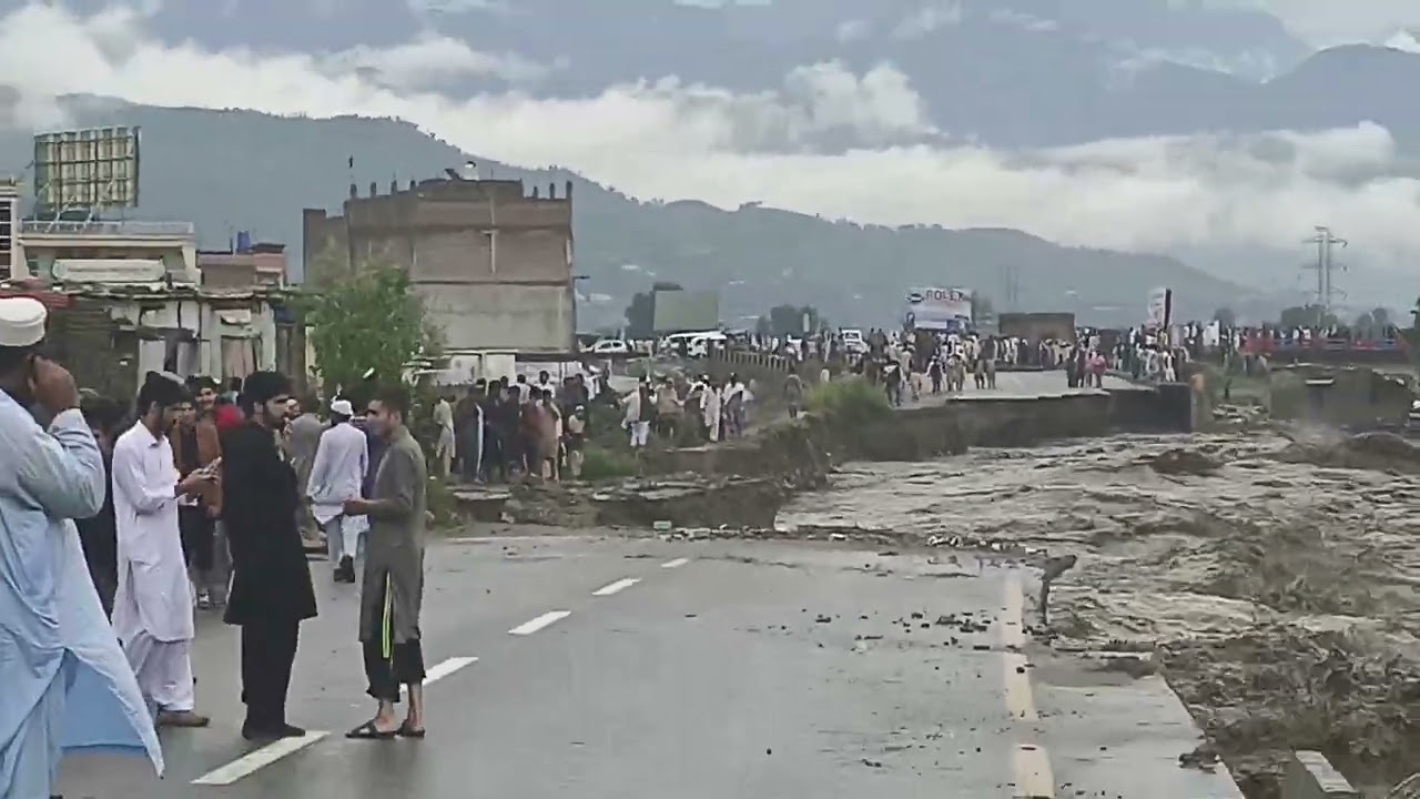 Flood damages in Pakistan swat