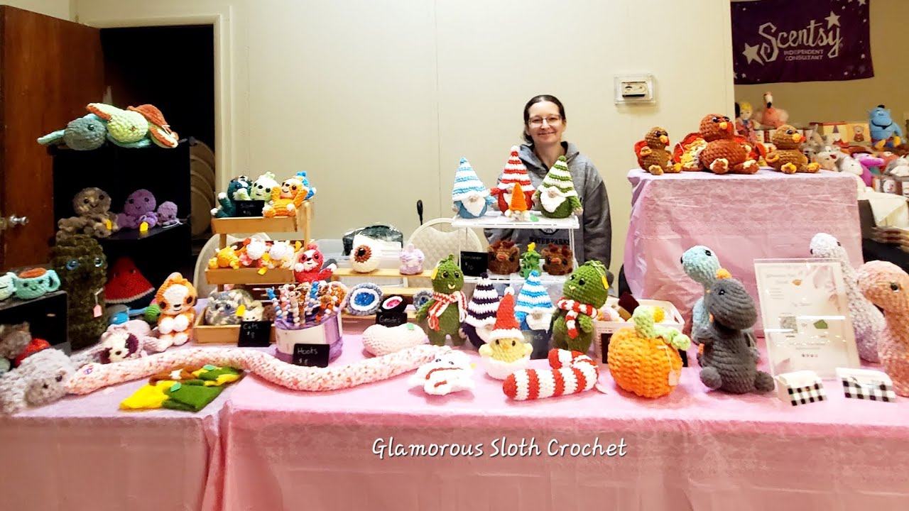 Crochet Plushies Craft Fair Setup: Full Booth Walkthrough & Display Ideas #craftfair #crochet 