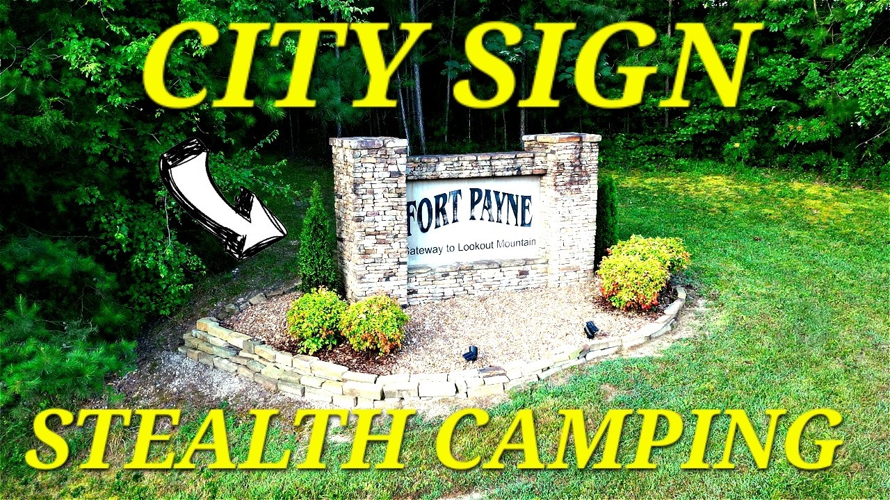 City Sign Stealth Camping