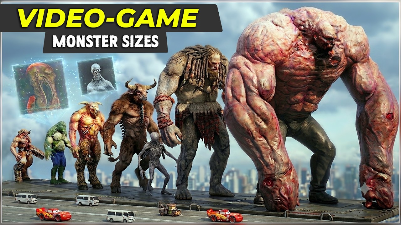 Video Game Monster Size Comparison (Smallest to Biggest) | Giant Monsters in Games 2026