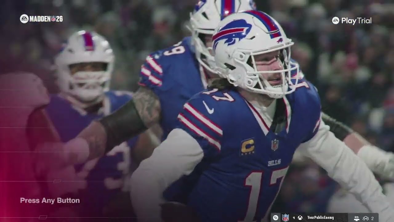 Madden NFL 26 - Title Screen & Main Menu with Music