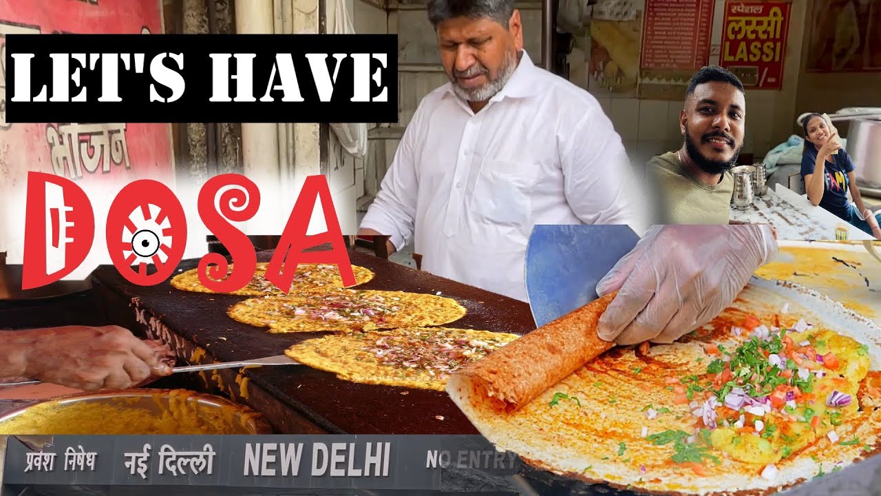 Eating Street Foods Vlog | පෙරේත කමට කාපු ඉන්දියාවෙ මසාලා දෝසා| 😜 | Vlog 33 #india #streetfood