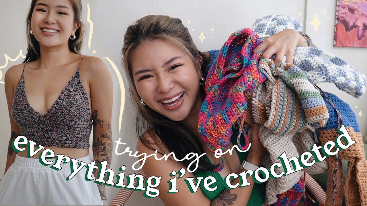 everything i've crocheted as a beginner + tutorial links! 🤩