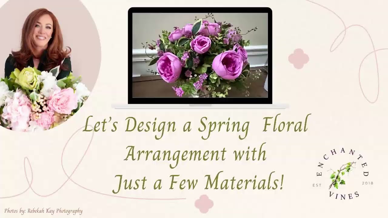 Let's Make a Simple Spring Floral Arrangement!