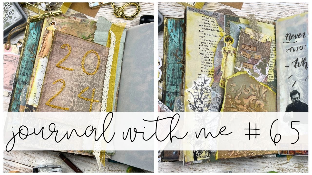 Journal with Me | 65 | Junk Journal January Week 1 Prompts | ms.paperlover | 2024