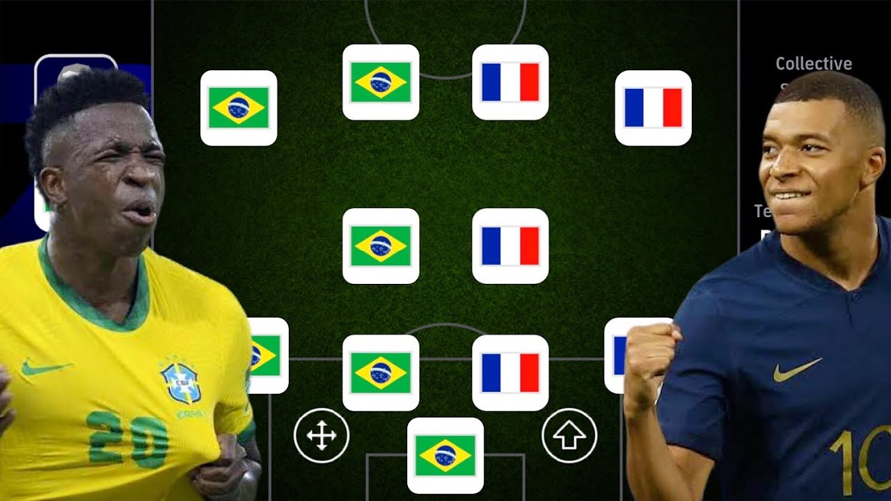 BRAZIL X FRANCE! 😱 BEST SPECIAL SQUAD BUILDER!! EFOOTBALL 2024 MOBILE