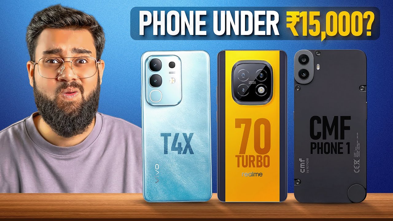 vivo T4x vs realme Narzo 70 Turbo vs cmf Phone 1 *Full Comparison* 😱