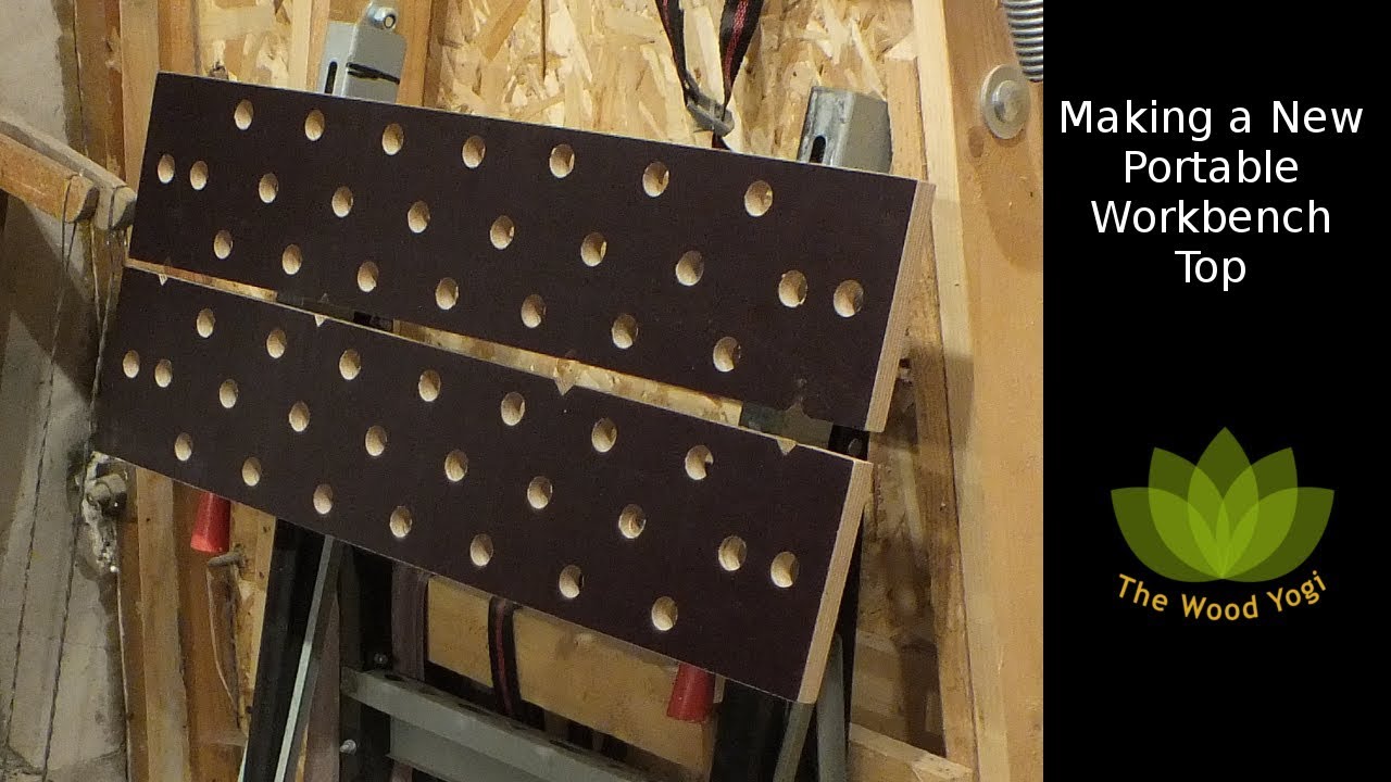 Making a New Portable Workbench Top - Woodworking Renovation Project