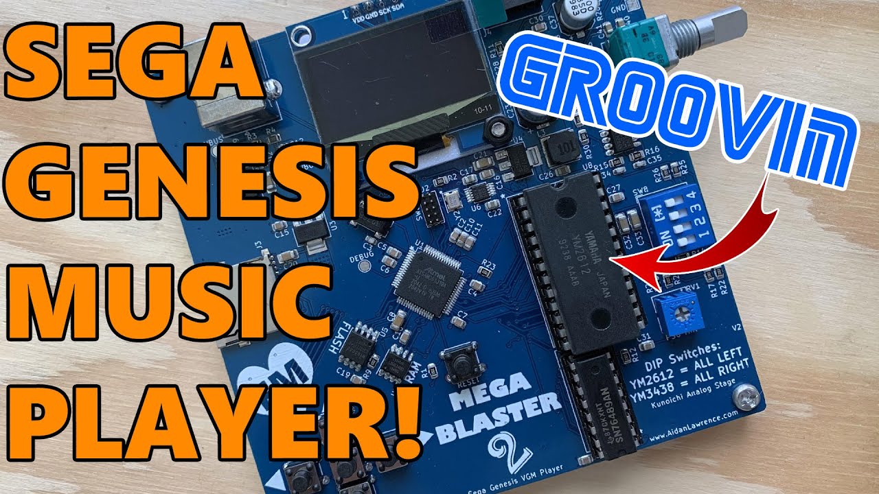 Genesis/Mega Drive Music Player on Real Chips! MEGA BLASTER 2
