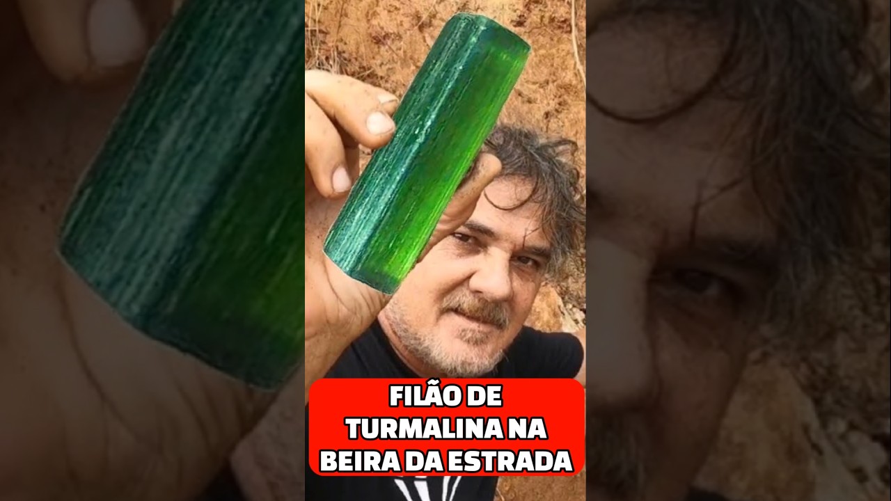 FIL&Atilde;O DE TURMALINA NA BEIRA DA ESTRADA #gemstone #gemstones #gems #pedras #turmalina #preciousstones