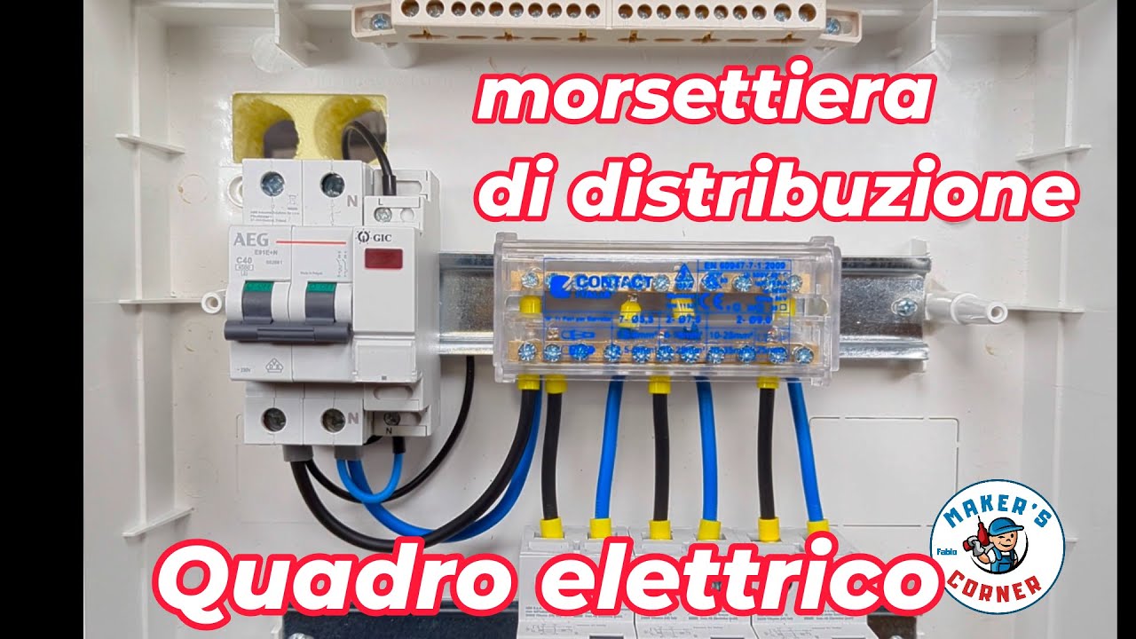 impianti elettrici abitazione morsettiera di distribuzione collegamenti #Pubblicità
