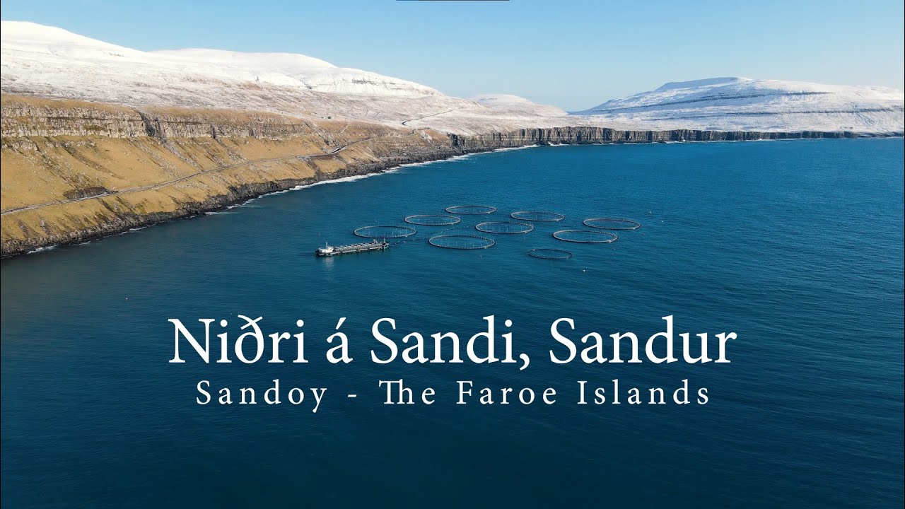 Sandsv&aacute;gur in Sandur, Sandoy - The Faroe Islands, (DJI Mavic Air 2 4K)