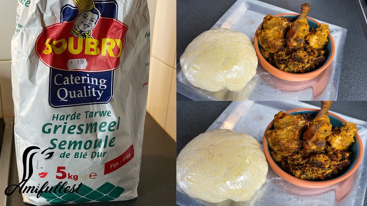 How to make Fufu with Griesmeel | Easy way to make Fufu | Griesmeel Fufu | AmifullestLife