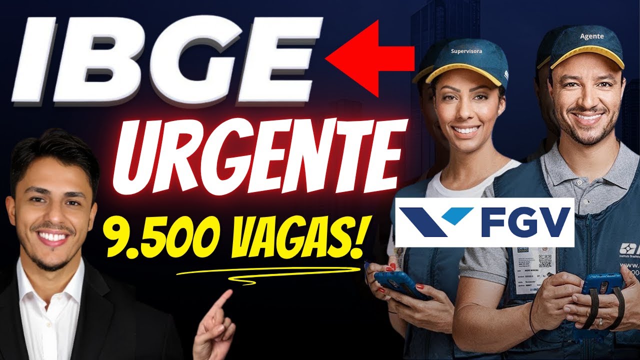📢 Novo Concurso IBGE 2025 + de 9.000 Vagas  Nível Médio Todo Brasil !!!