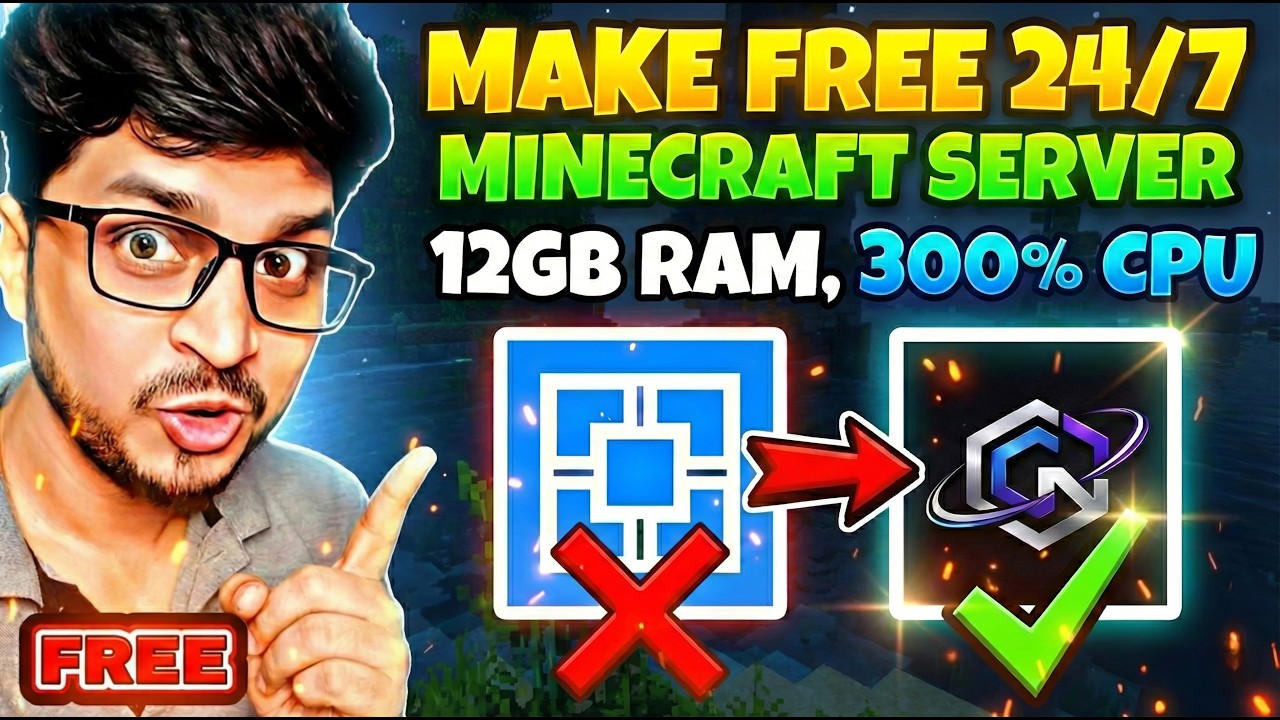 How To Make Free Minecraft Server 24x7 | Free 24/7 Minecraft Hosting🟢
